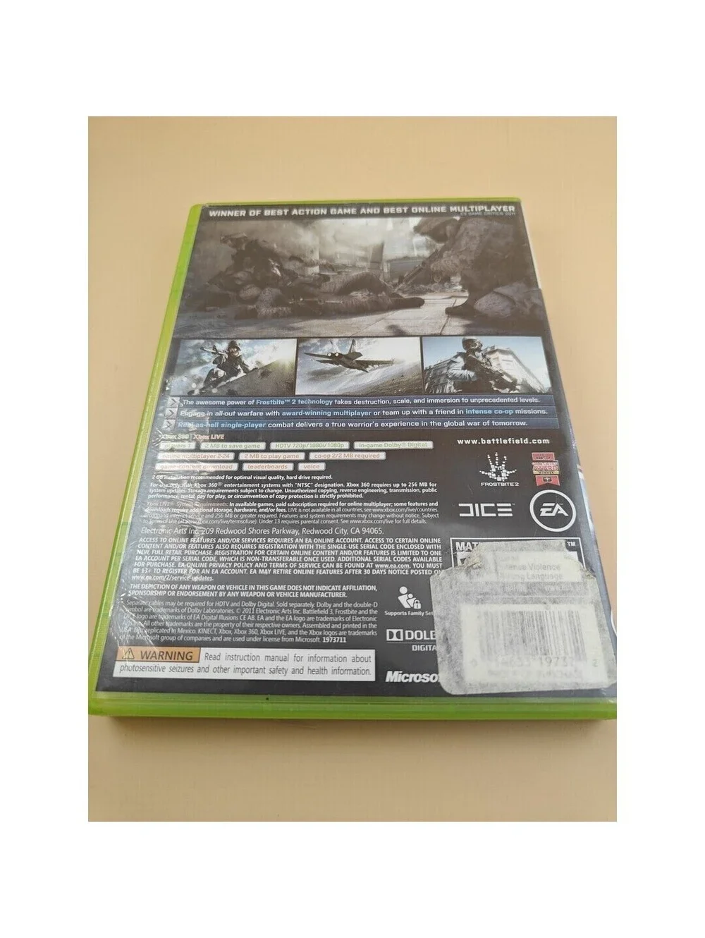 Battlefield 3 Xbox 360 Complete CIB Tested Both Discs Included